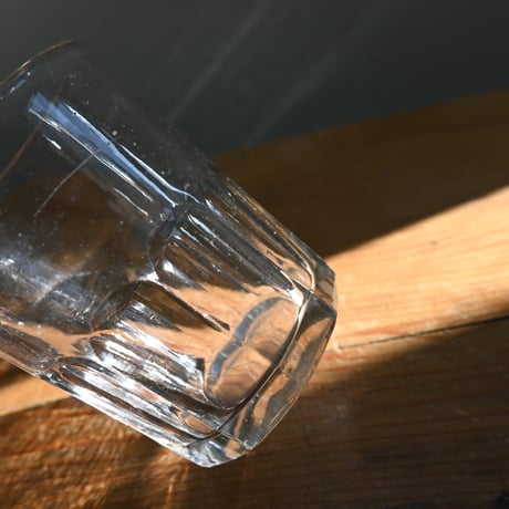 FRANCE Antique Cutting Glass  / フランス アンティーク面取グラス
