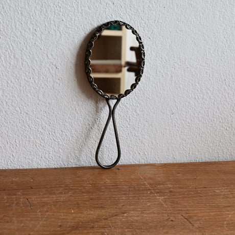 France Antique Hand mirror  / フランス アンティーク ハンドミラー 両面手鏡