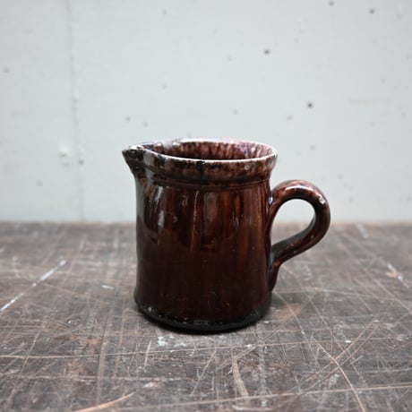 France Old Cul Noir Mini Pitcher / フランス 古い キュノワール ミニピッチャー（修復あり）