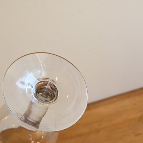 FRANCE Antique Wine Glass  / フランス アンティーク ビストロワイングラス  F
