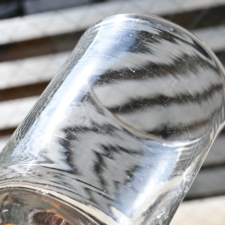 FRANCE Antique Wine Glass  / フランス アンティーク 筒型のビストロワイングラス C