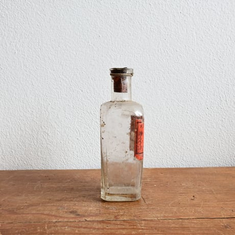 France Antique Pharmacy Glass Bottle  / フランス アンティーク ファーマシーガラスボトル  C