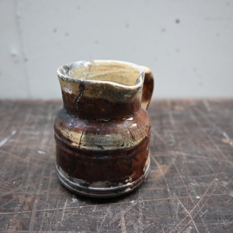 France Old Mini Pitcher / フランス  古い ミニピッチャー（修復あり）