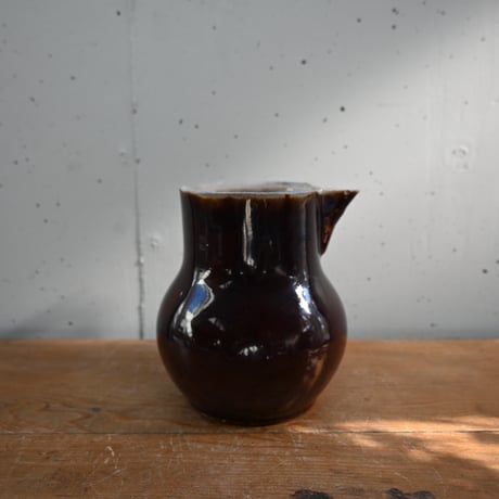 France Antique Cul Noir Pitcher / フランス アンティーク キュノワール ピッチャー D（金直しあり）