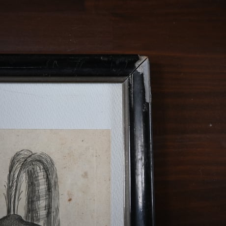 France Baleine Print / フランス クジラとセイウチの銅版画