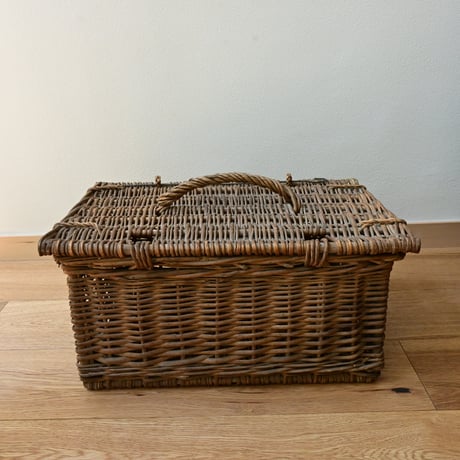 France Old wood basket Paniers / フランス ストックバスケット パニエ かご ラタン