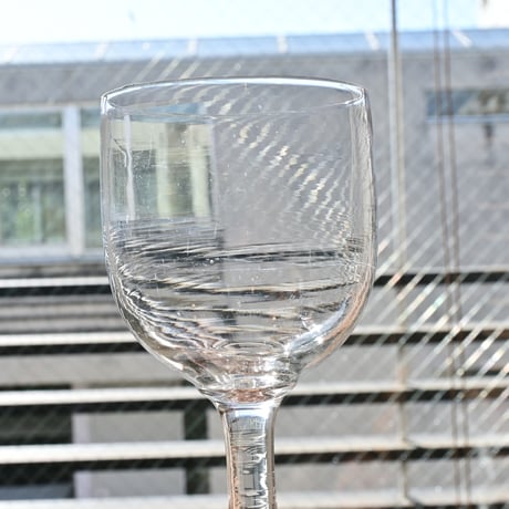 FRANCE Antique Wine Glass  / フランス アンティーク ビストロワイングラス  D