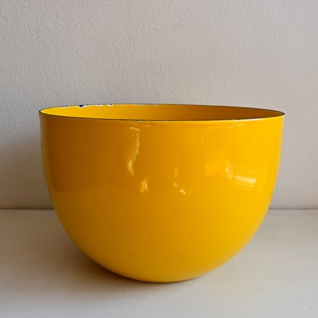 ARABIA FINEL Enamel BOWL by Kaj Franck / フィネル カイフランク  琺瑯ボウル（イエロー）φ:21cm