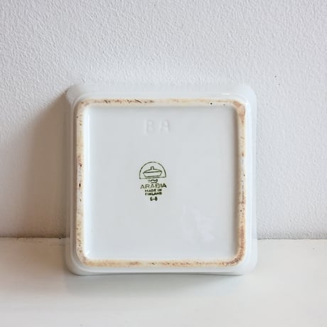 Finland ARABIA KILTA Square Plate / フィンランド  アラビア キルタ スクエアプレート