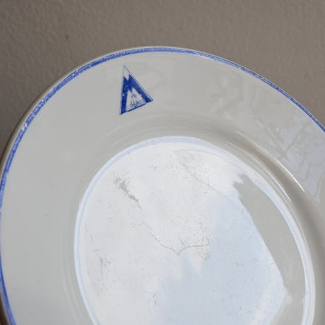 Finland ARABIA   / アラビア 青輪線山ロゴプレート φ:17.2cm