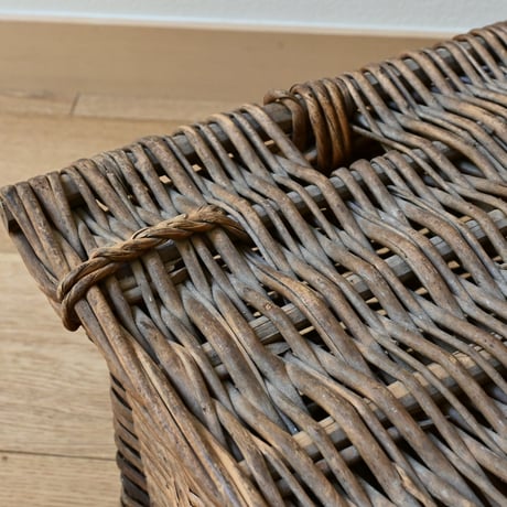 France Old wood basket Paniers / フランス ストックバスケット パニエ かご ラタン