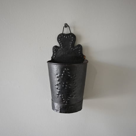 France Tin Planter　/ フランス 古いブリキのプランター A