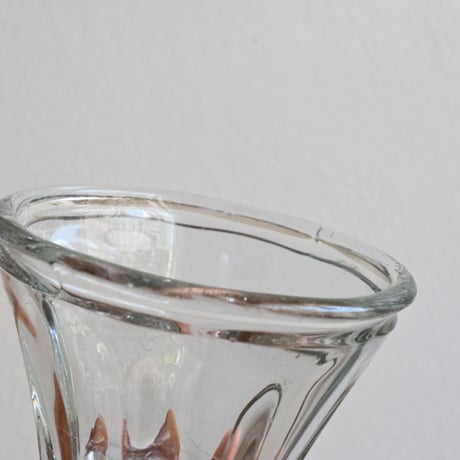 France Old Confiture pot / フランス 古い 円錐型ガラスのコンフィチュールポット