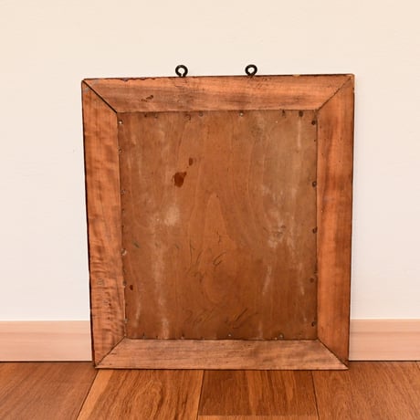 France Antique Wooden Mirror / フランス アンティーク 木製のミラー A-1