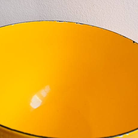 ARABIA FINEL Enamel BOWL by Kaj Franck / フィネル カイフランク  琺瑯ボウル（イエロー）φ:21cm