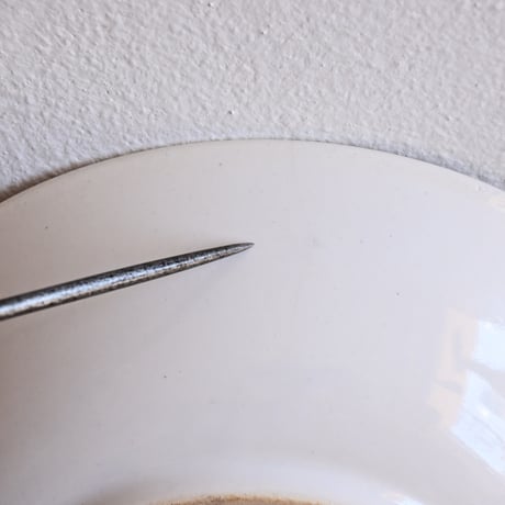 France Antique Faience Fine Soup Plate  / フランス アンティーク 白錫釉のスーププレートA