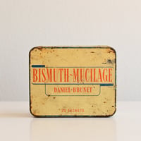 フランス 古いブリキ缶  "BISMUTH-MUCILAGE"
