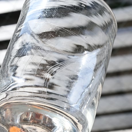 FRANCE Antique Wine Glass  / フランス アンティーク 筒型のビストロワイングラス C
