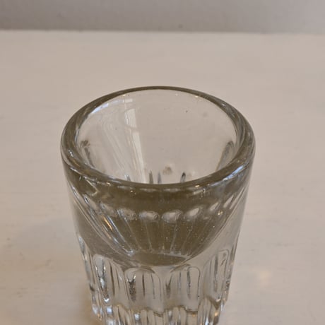France Antique Shot Glass / フランス アンティーク トロンプルイユのショットグラス H:7cm