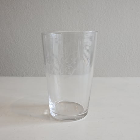 France Antique   Etching Glass / フランス アンティーク エッチングが施されたクリスタルグラス