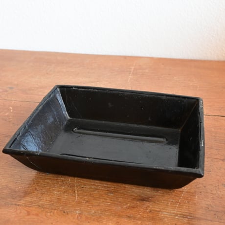 France Old square tray / フランス アンティーク 黒のスクエアトレイ