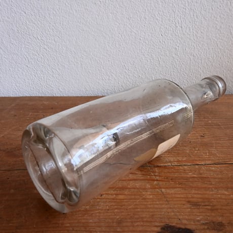 France Antique  Bottle＆Basket / フランス アンティーク 炭鉱労働者のためのボトルとかご