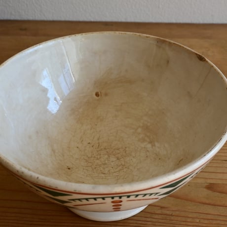 France Antique Cafe Bowl "Creil et Montereau" / フランス  カフェオレボウル ”クレイユモントロー”