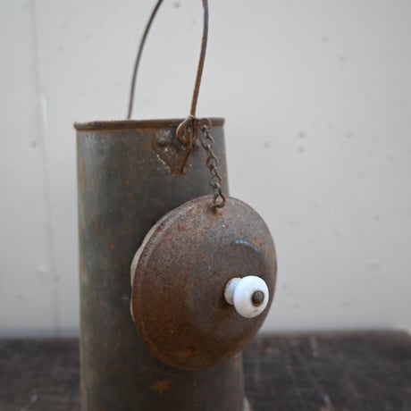 France Tin Pot Objet / フランス 古いブリキのポット