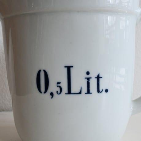 Finland  ARABIA 0.5L Pitcher / アラビア 0.5L  ピッチャー（青文字）A