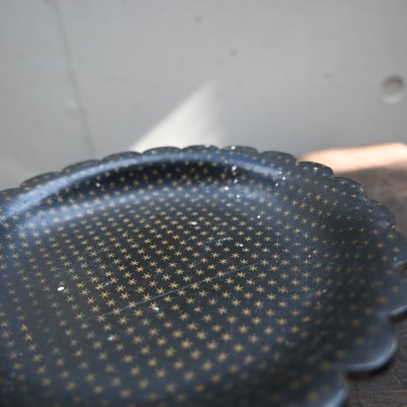 France Papier-Mache Smalltray Black / フランス パピエマシェの小さなトレイ 黒 A