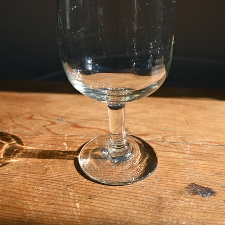 FRANCE Antique Wine Glass  / フランス アンティーク ビストロワイングラス B