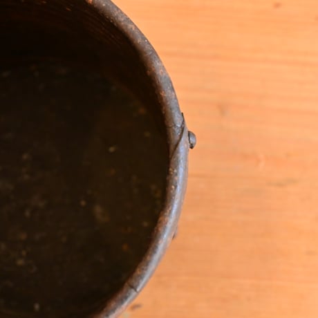 France Antique  Measuring cup  / フランス アンティーク 木と鉄の計量カップ H:10.5cm