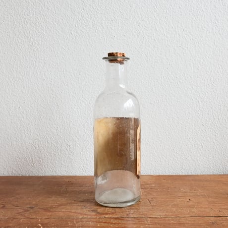 France Antique Pharmacy Glass Bottle  / フランス アンティーク ファーマシーガラスボトル  B
