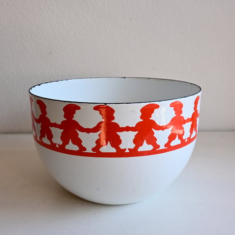 ARABIA FINEL Enamel BOWL by Kaj Franck / フィネル カイフランク  琺瑯ボウル（tonttuトントゥ）φ:16.2cm