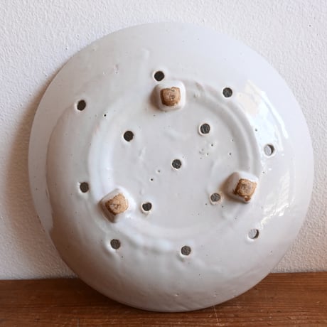 France Antique Moustiers Faience Faisselle / フランス アンティーク ムスティエの穴あきボウル