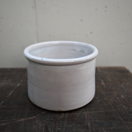France Old Faience Fine Pot / フランス 古い白錫釉のポット B