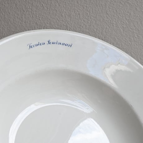 Finland ARABIA   / アラビア 青文字スーププレート φ:24cm A