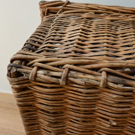 France Old wood basket Paniers / フランス ストックバスケット パニエ かご ラタン