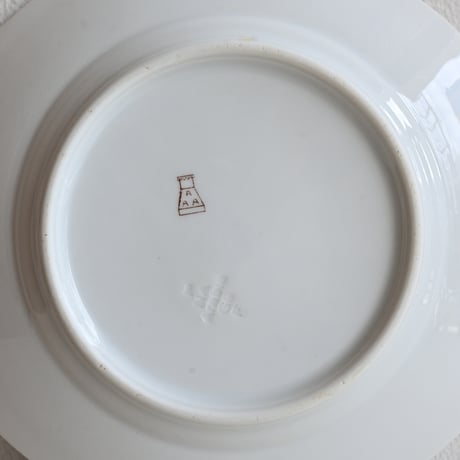 Finland OLD ARABIA  / オールドアラビア 茶文字プレート  φ:20.5cm  A