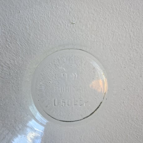 Finland Viili Astia RIIHIMÄKI Glass Bowl / リーヒマキのヨーグルトガラスボウル E
