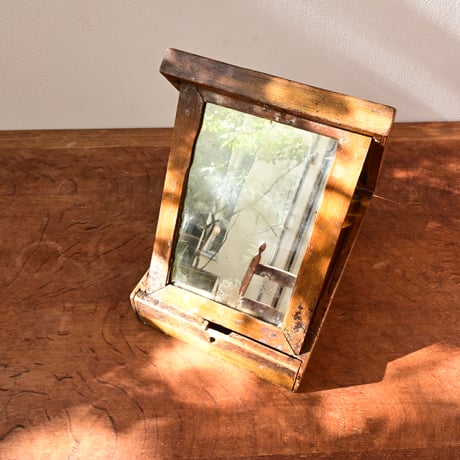 Sweden Wooden folding mirror / スウェーデン 木製の折り畳み式ミラー