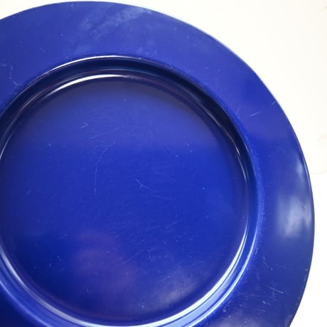 ARABIA FINEL Enamel plate Kaj Franck (BLUE)  / アラビア・フィネル カイフランク 琺瑯プレート（青) B