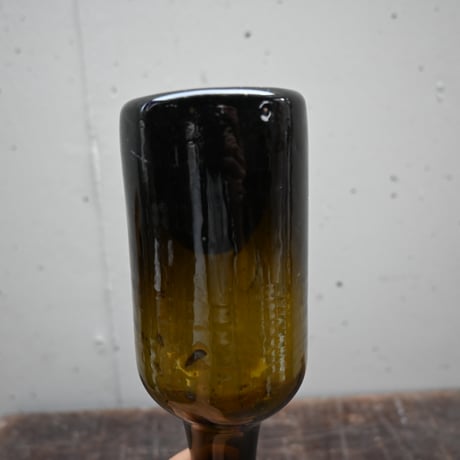 FRANCE Old Glass Mini Bottle  / フランス アンティーク 吹きガラスボトル