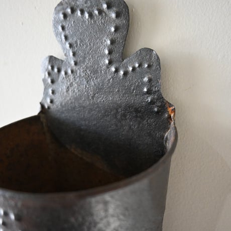 France Tin Planter　/ フランス 古いブリキのプランター A