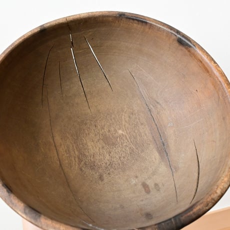 France Antique Wood Bowl / フランス アンティークの木のボウル
