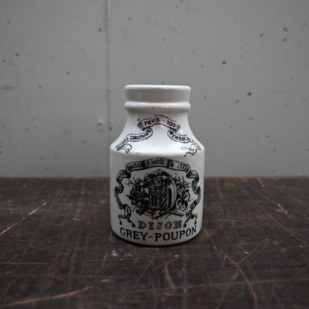 ディゴワン GREY-POUPON DIJON マスタードポット サルグミンヌ SARREGUEMINES&DIGOIN GREY POUPON Mustard pot /