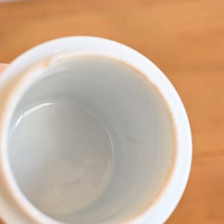 France Antique Pharmacy white porcelain canister / フランス アンティーク 薬局の白磁キャニスター 小-1