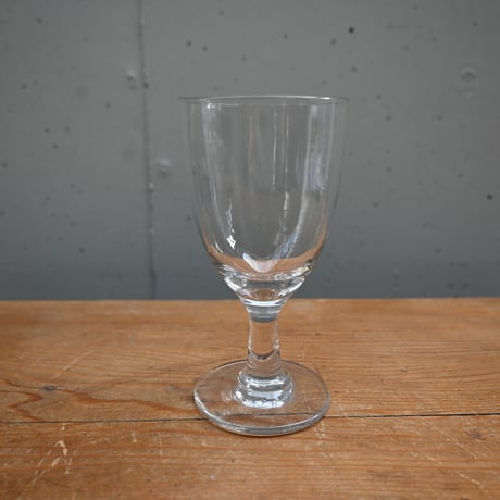 FRANCE Antique Wine Glass  / フランス アンティーク ビストロワイングラス（ゴンドラ型） A