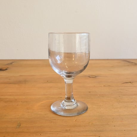 FRANCE Antique Wine Glass  / フランス アンティーク ビストロワイングラス  E