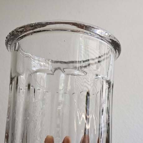 France Old Confiture pot / フランス 古い ガラスのコンフィチュールポットB